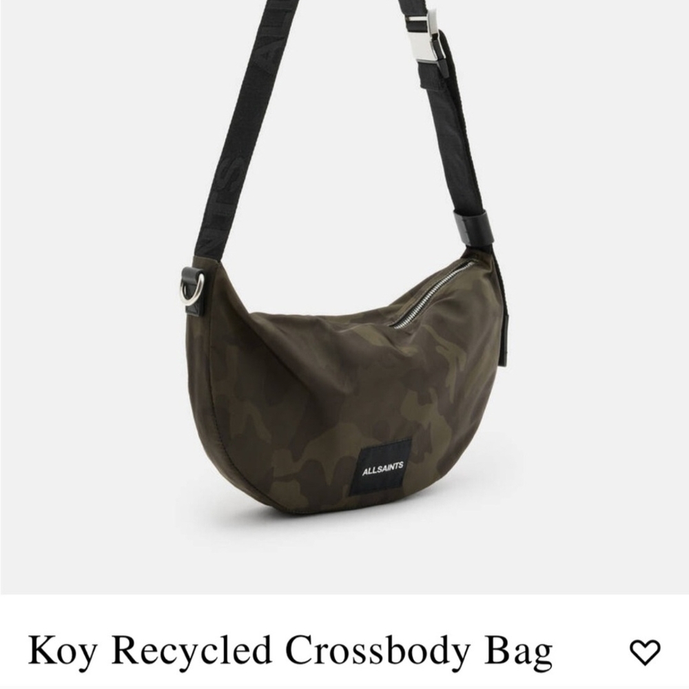 All Saints Brown Belt Bag with Minimalist Design